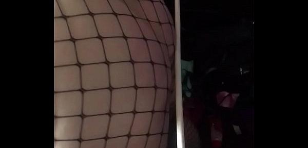  Body stocking caning for screaming wife